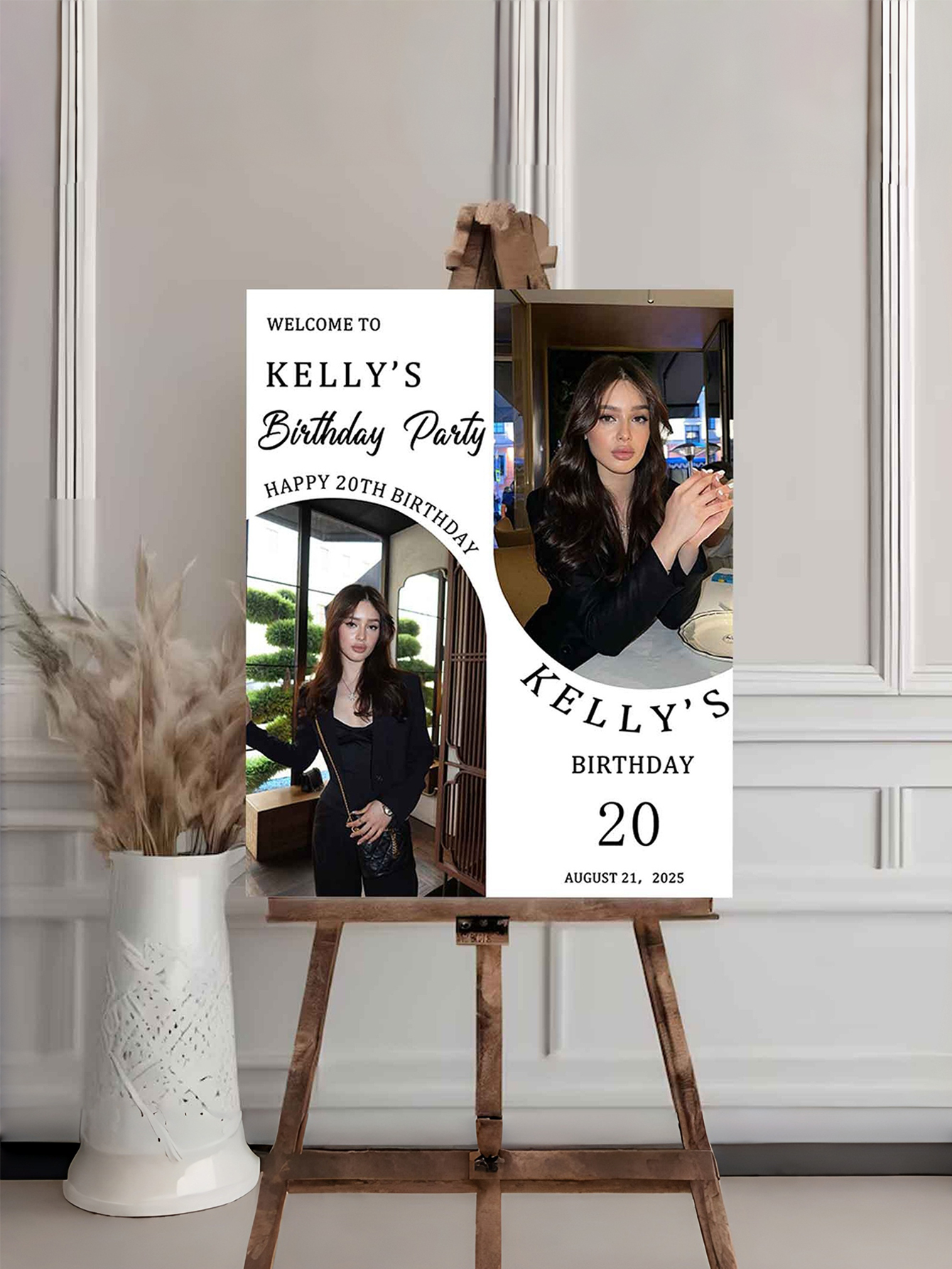 Custom Personalized PVC Birthday Welcome Sign